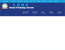 Tablet Screenshot of ldrp.ac.in